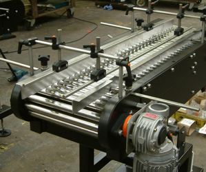 tube handling conveyor machinery